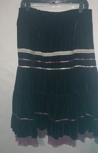 Beautiful M/L Whimseygoth Deep Purple Velvet Layer Skirt